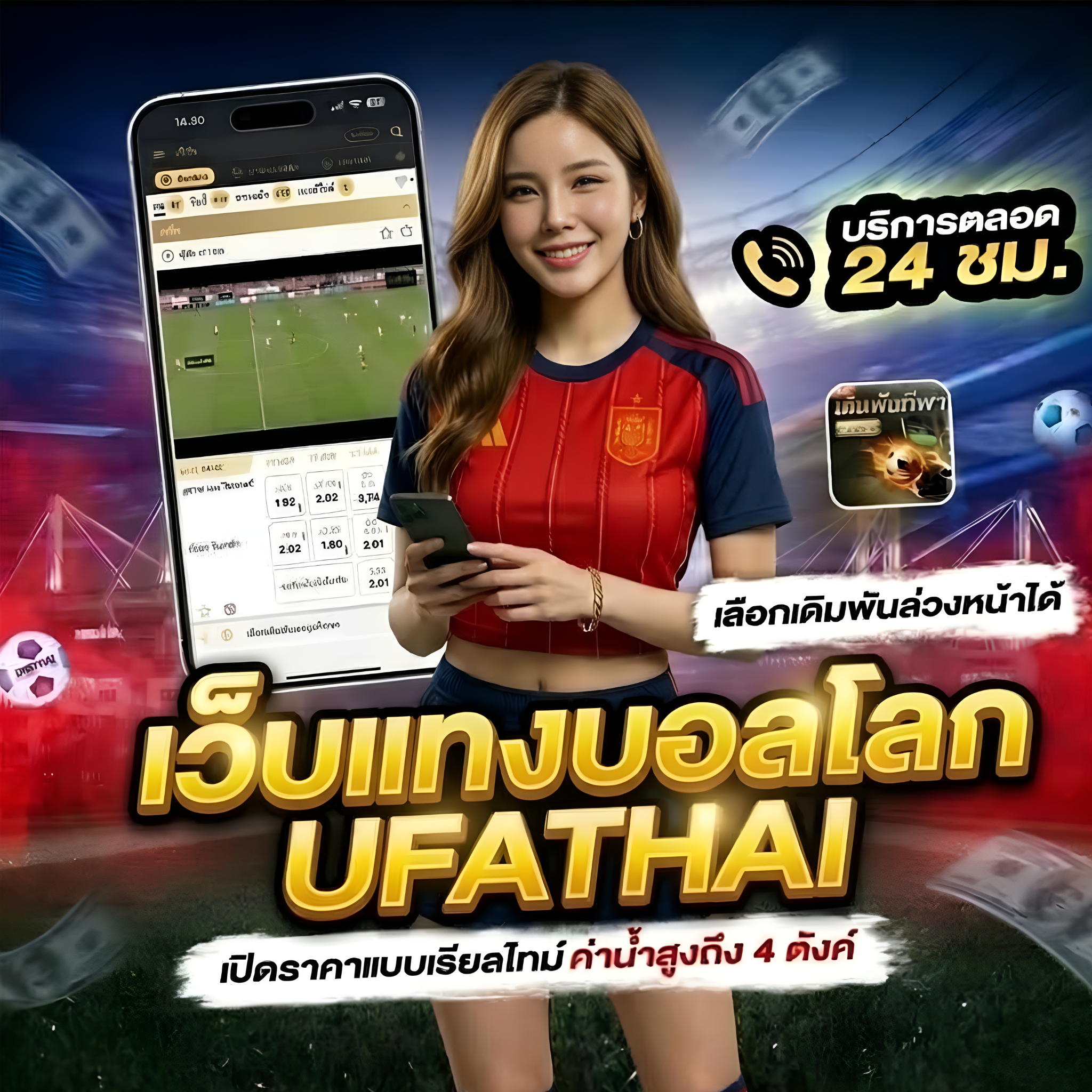 UFATHAI แทงบอล 4 ตังค์ ค่าน้ำดีที่สุด คืนคอมมิชชั่นสูงสุด